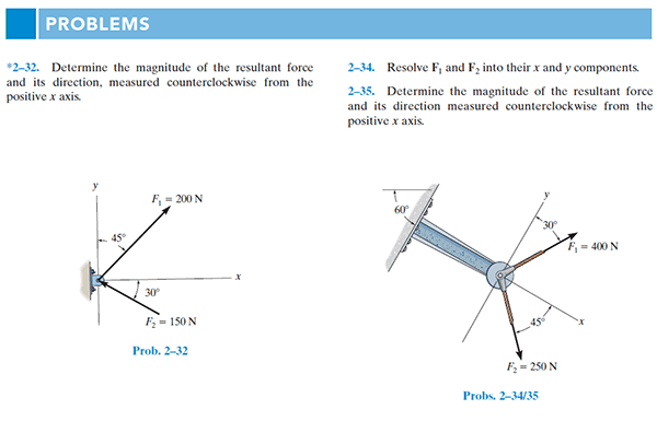 homework problems in engineering mechanics
