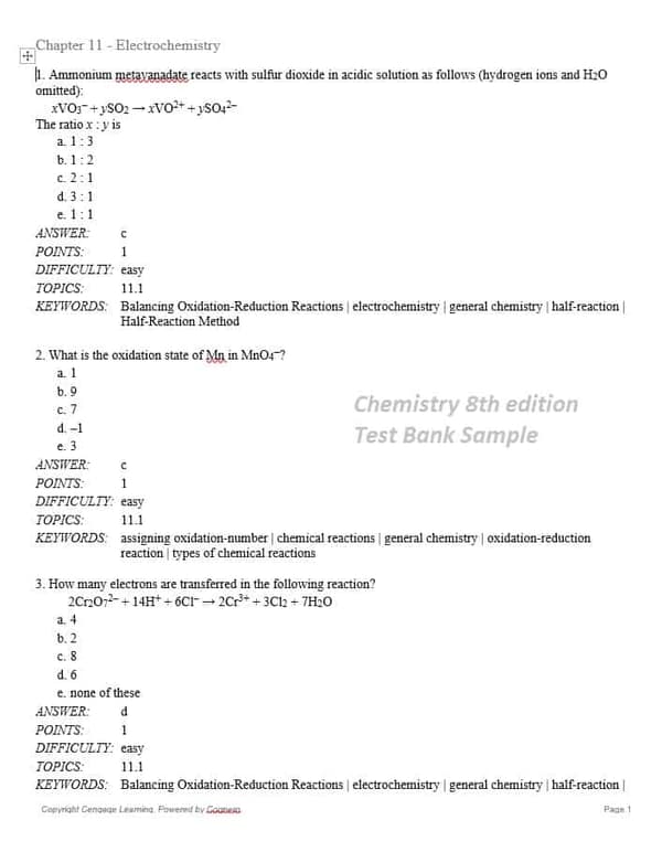 Zumdahl, DeCoste - Chemical Principles 8th Edition - Test Bank + Solution Manual - Image 4