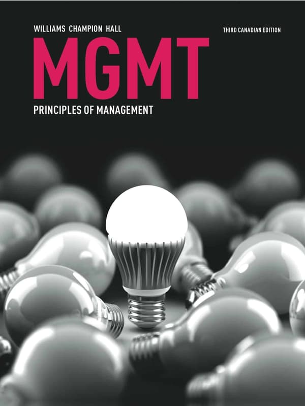 MGMT PRINCIPALS OF MANAGEMENT (3rd Canadian Edition) - eBook