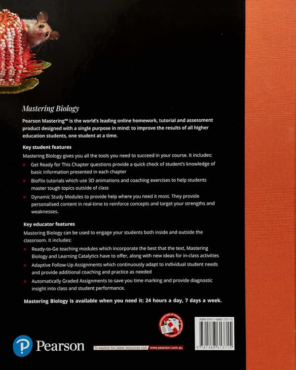 Campbell Biology Australian and New Zealand 11e pdf back cover