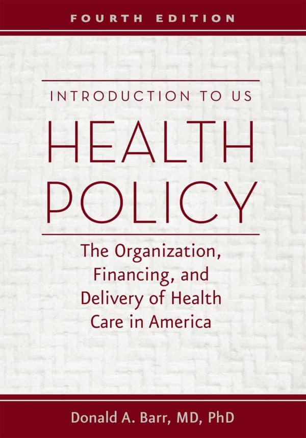 Introduction to US Health Policy (4th edition) - eBook