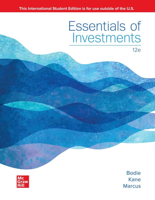 9781264363629 ise Essentials of Investments 12e international