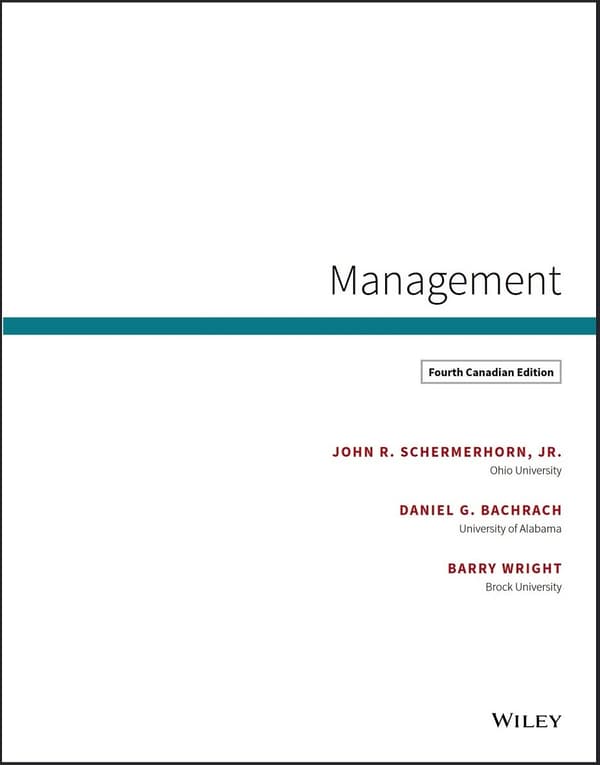 management 4e canadian Schermerhorn pdf