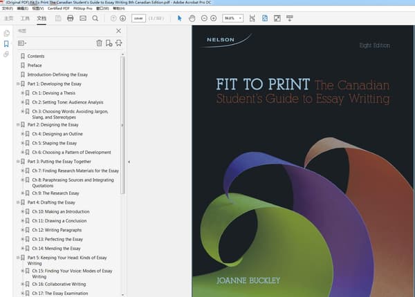 Fit To Print The Canadian Student's Guide to Essay Writing 8th Canadian Edition – PDF ebook