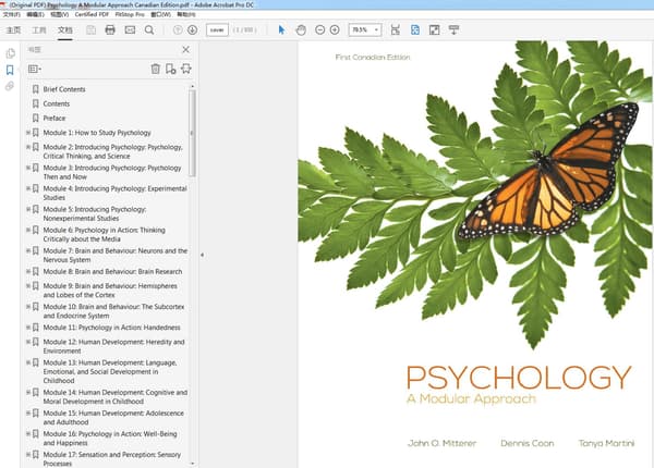 Psychology A Modular Approach Canadian Edition – PDF ebook