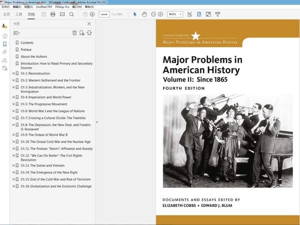 Major Problems in American History, Volume II: 2 4th Edition – PDF ebook