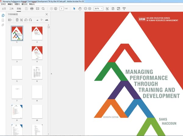 Managing Performance through Training and Development 7th – PDF ebook
