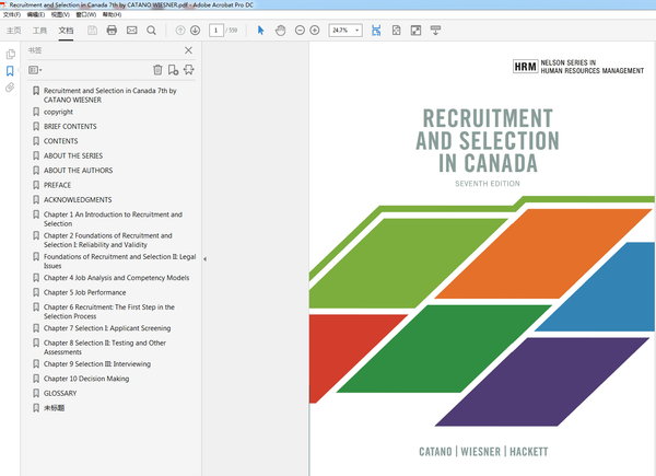 Recruitment and Selection in Canada 7th by CATANO WIESNER – PDF ebook