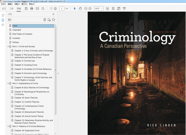 Criminology A Canadian Perspective 8th by Rick Linden – PDF ebook