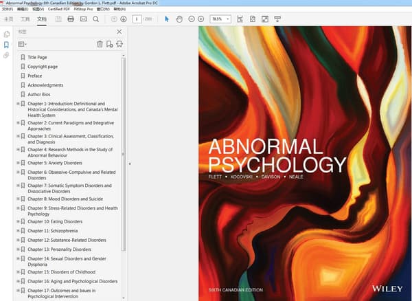 Abnormal Psychology 6th Canadian Edition – PDF ebook