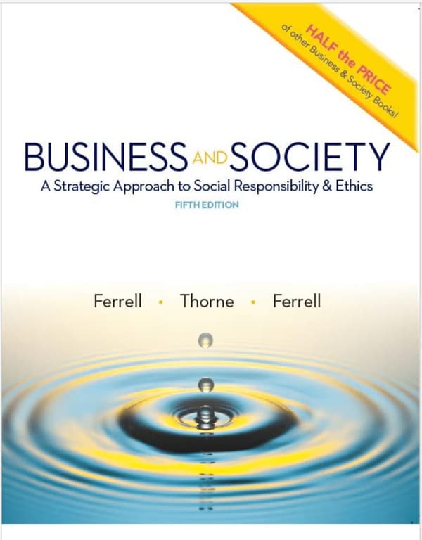 BUSINESS & SOCIETY 5th Edition by OC FERRELL – PDF ebook