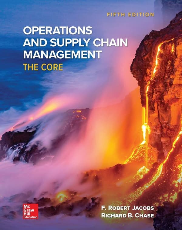 Operations and Supply Chain Management The Core 5e 5th Edition – PDF ebook
