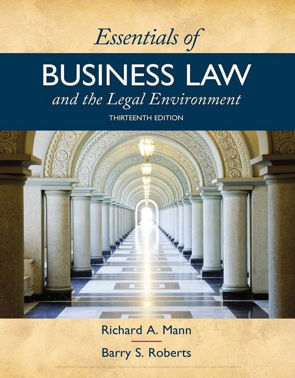 Essentials of Business Law and the Legal Environment 13e 13th Edition – PDF ebook