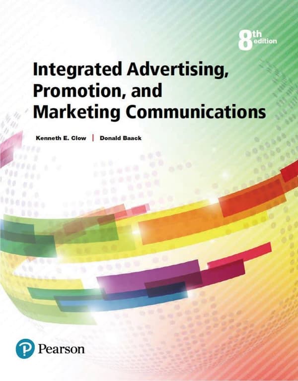 Integrated Advertising Promotion and Marketing Communications 8e 8th Edition – PDF ebook