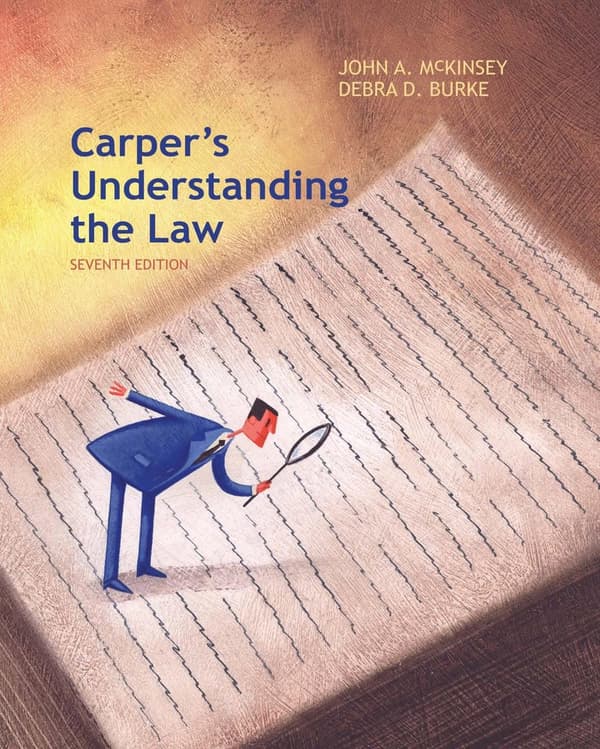 Carper’s Understanding the Law 7e 7th Edition – PDF ebook