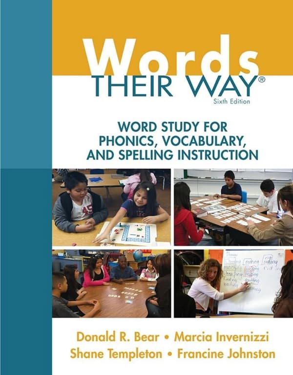 Words Their Way Word Study for Phonics Vocabulary and Spelling Instruction 6e 6th Edition – PDF ebook