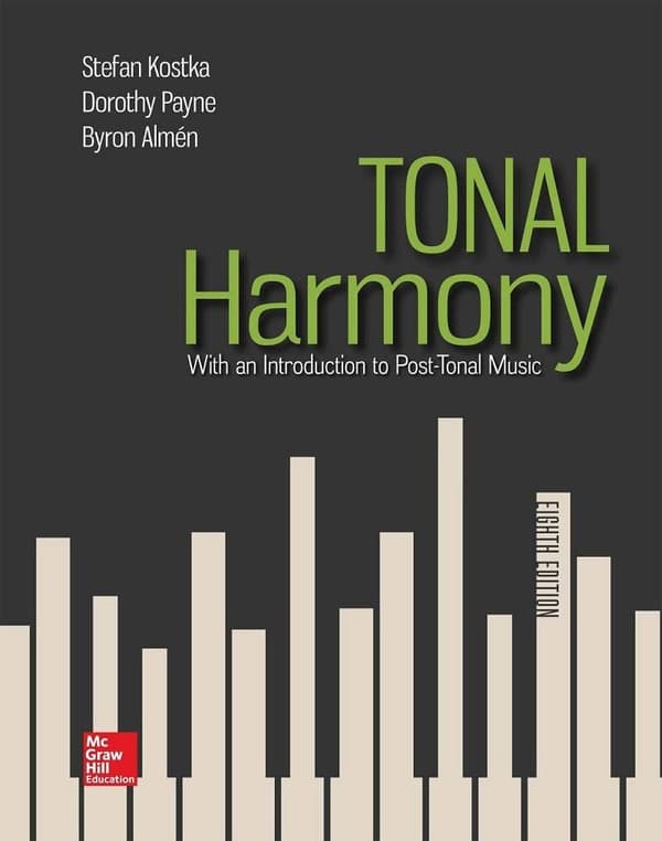 Tonal Harmony 8th Edition 8e by Stefan Kostka and Dorothy Payne – PDF ebook