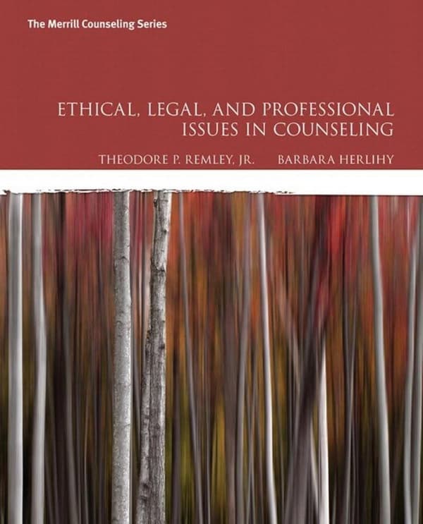 Ethical, Legal, and Professional Issues in Counseling 5e 5th Edition – PDF ebook