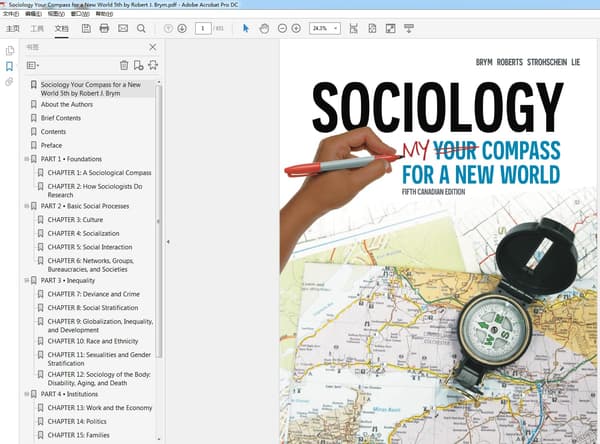 Sociology Your Compass for a New World 5th Edition by Robert J. Brym – PDF ebook