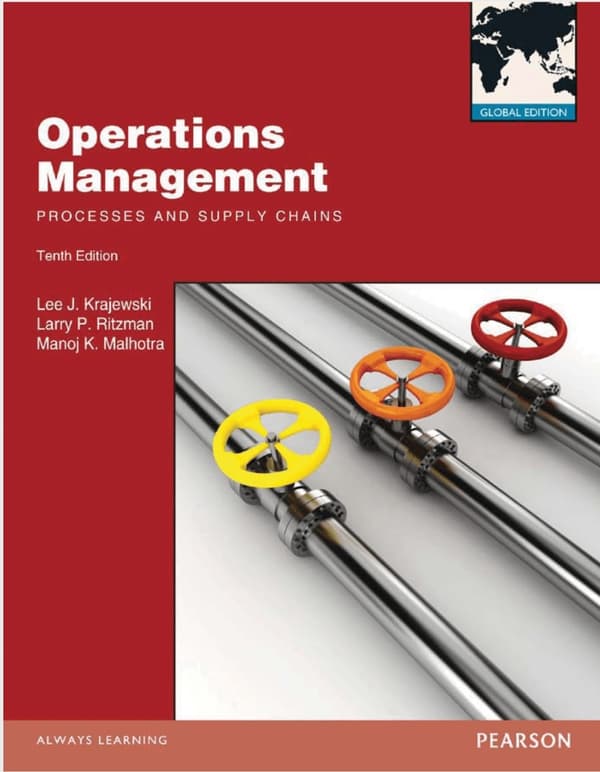 Operations Management Processes And Supply Chains 10Th Edition – PDF ebook