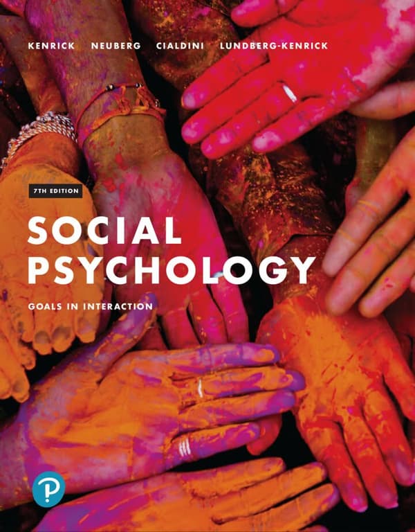 Social Psychology Goals in Interaction 7th Edition