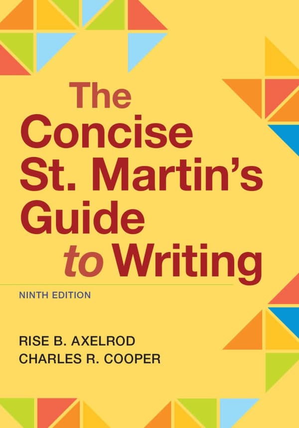 The Concise St. Martin's Guide to Writing 9e