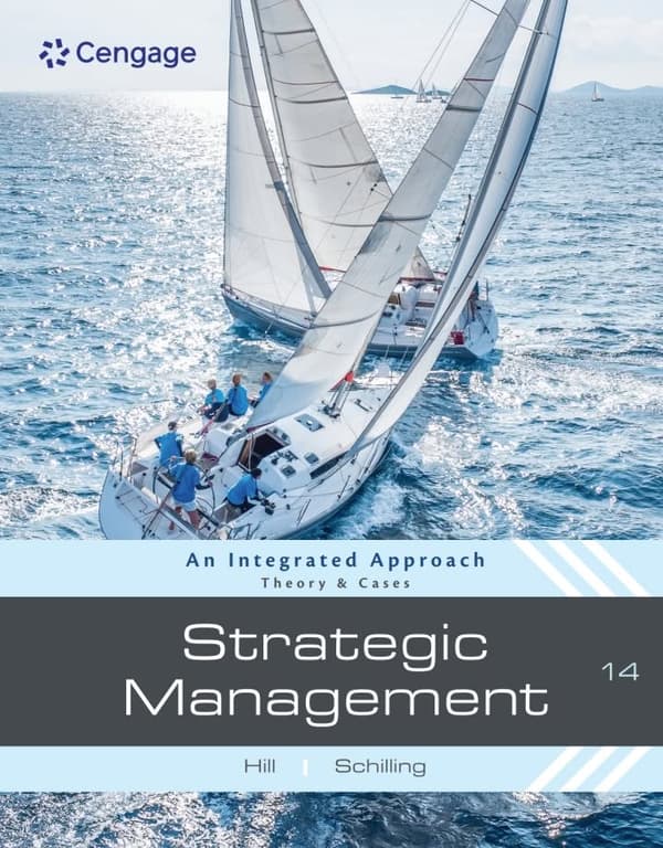 Strategic Management Theory Cases An Integrated Approach, 14th Edition