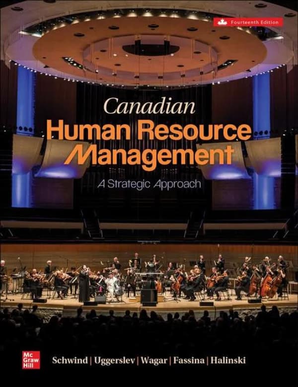 Canadian Human Resource Management, 14th Edition