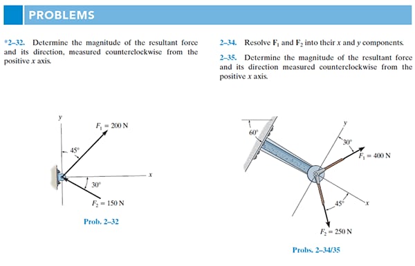 homework problems in engineering mechanics