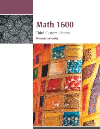 Custom eBook: MATH 1600, 1st Edition – PDF ebook