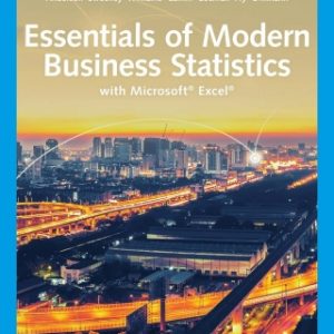 Essentials of Modern Business Statistics with Microsoft Excel, 8th Edition – PDF ebook