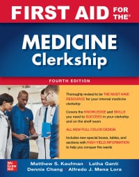 First Aid for the Medicine Clerkship 4th Edition – PDF ebook
