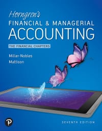 Horngren’s Financial & Managerial Accounting, The Financial Chapters 7th Edition – PDF ebook