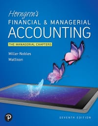 Horngren’s Financial & Managerial Accounting, The Managerial Chapters (7th Edition) – PDF ebook