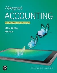 Horngren’s Accounting, The Managerial Chapters (13th Edition) – PDF ebook