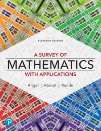A Survey of Mathematics with Applications 11th Edition – PDF ebook