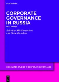 Corporate Governance in Russia: Quo Vadis? 1st Edition – PDF ebook