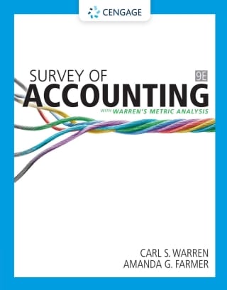 Survey of Accounting, 9th Edition – PDF ebook