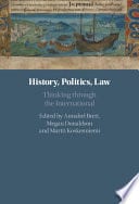 History, Politics, Law: Thinking through the International – PDF ebook