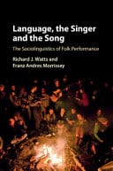 Language, the Singer and the Song: The Sociolinguistics of Folk Performance – PDF ebook