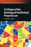 A Critique of the Ontology of Intellectual Property Law – PDF ebook