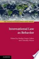International Law as Behavior – PDF ebook