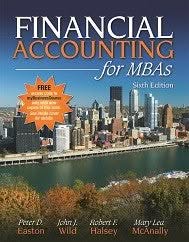 Financial Accounting for MBAs, 6e by Easton, Wild – PDF ebook