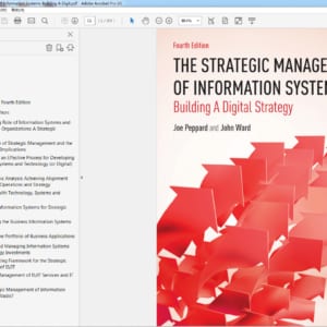The Strategic Management of Information Systems 4th – PDF ebook