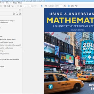 Using & Understanding Mathematics A Quantitative Reasoning Approach (7th Edition) – PDF ebook