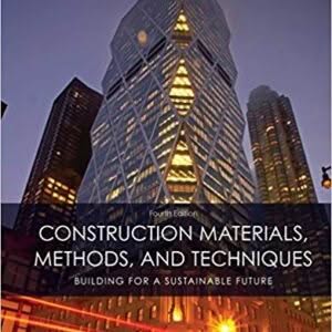 Construction Materials, Methods and Techniques 4th Edition – PDF ebook