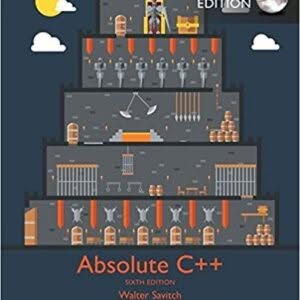 Absolute C++ 6th Global Edition by Walter Savitch – PDF ebook