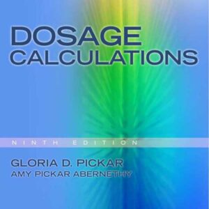 Dosage Calculations 9e 9th Edition – PDF ebook